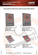 Jalite - Smokefree (No Smoking) Stainless Steel Signs